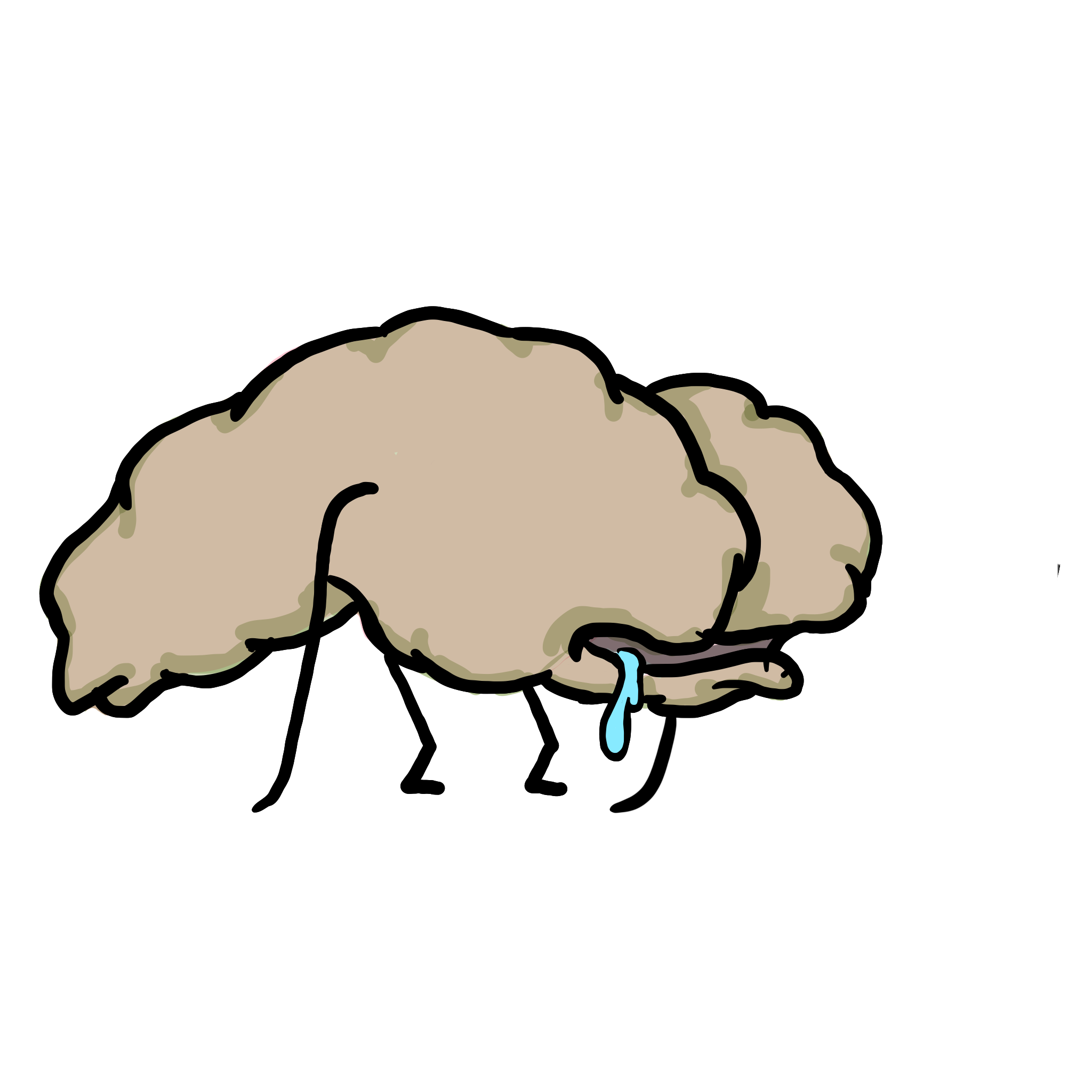 Drained brain — spent on the feed